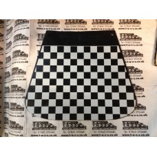 BLACK & WHITE CHECK MUDFLAP